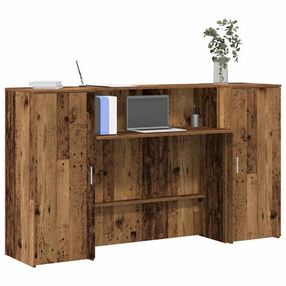 Escritorio De Recepción Roble 180X50X103,5 Cm Madera De Ingeniería