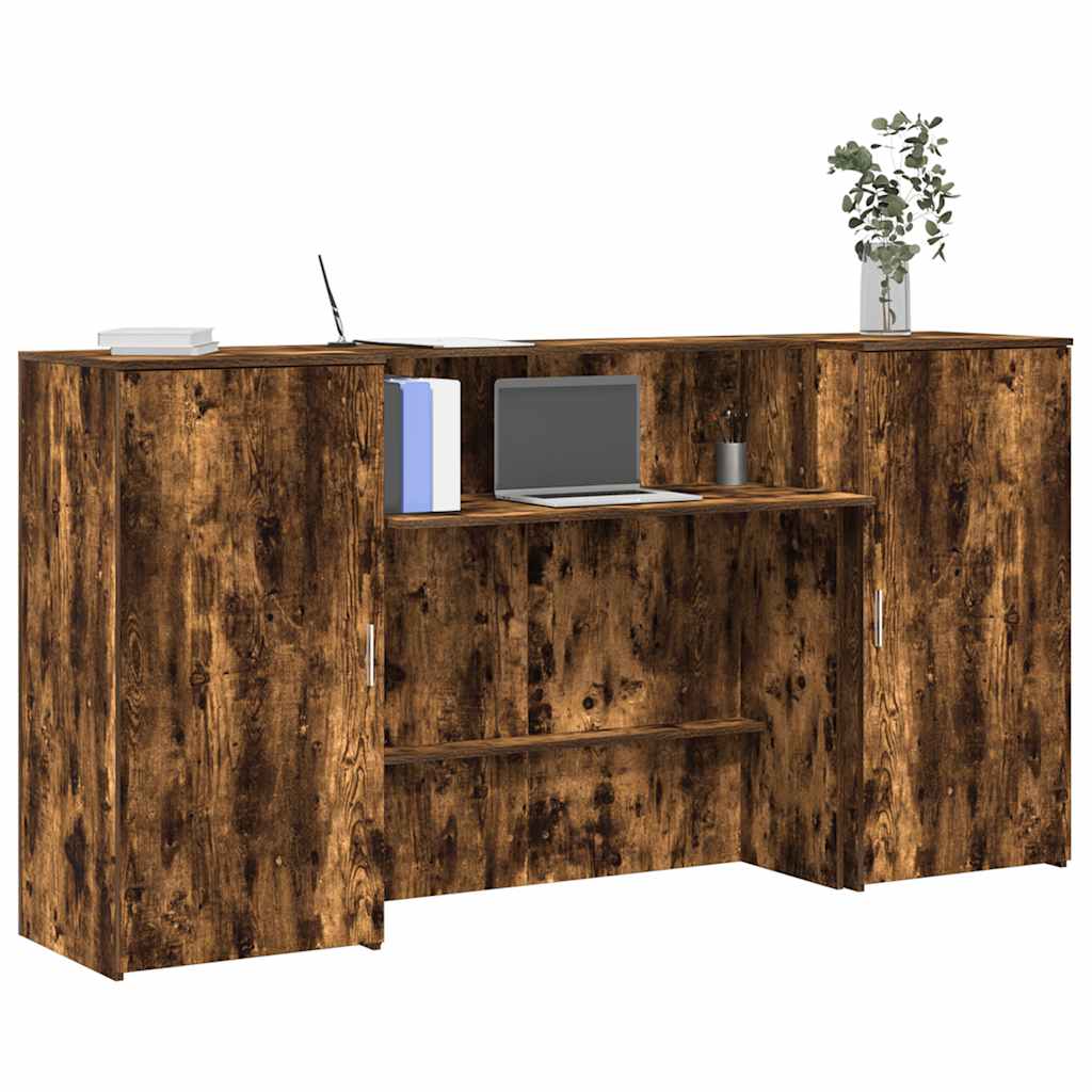 Escritorio De Recepción Roble 180X50X103,5 Cm Madera De Ingeniería