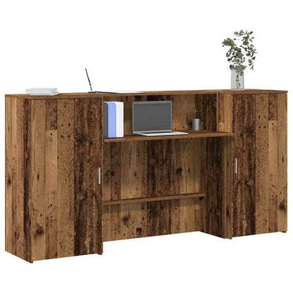 Escritorio De Recepción Roble 180X50X103,5 Cm Madera De Ingeniería
