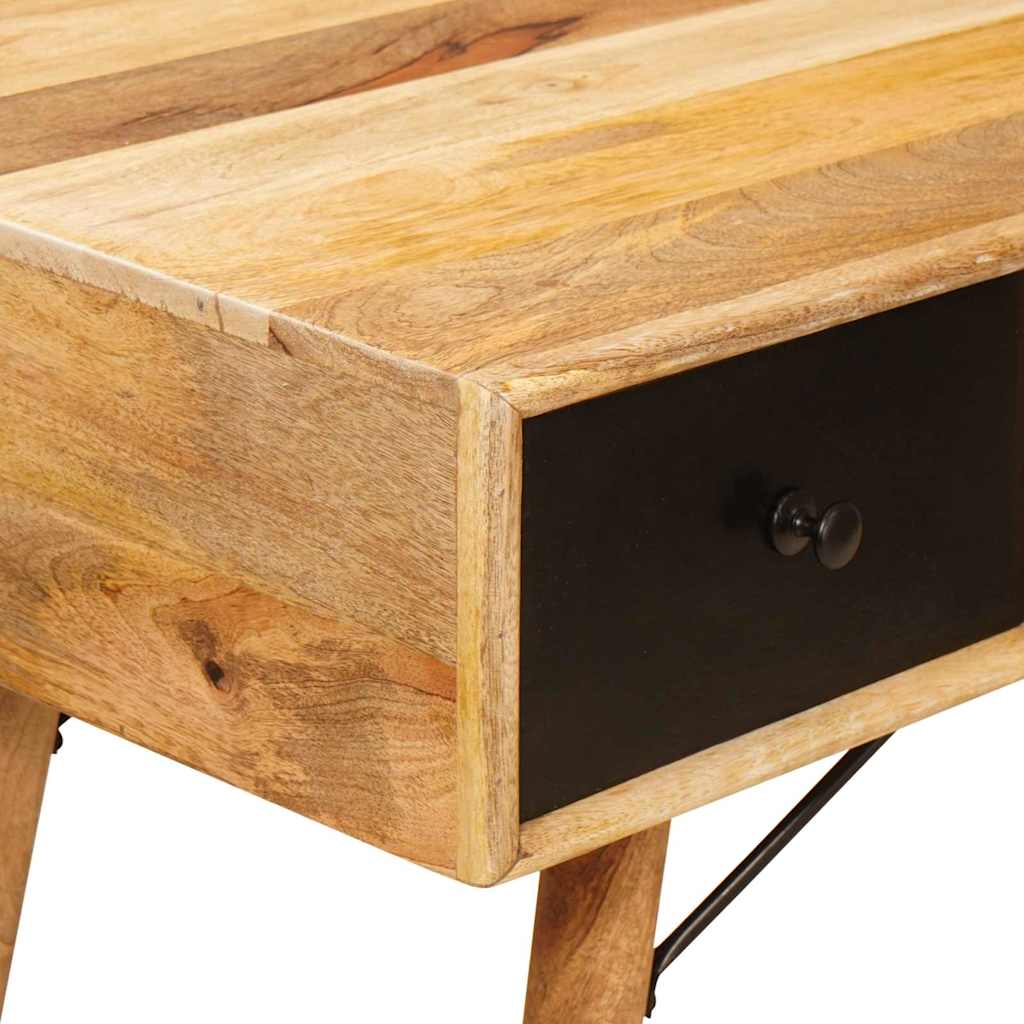 Escritorio Marrón 110 X 55 X 76 Cm Madera De Mango Maciza