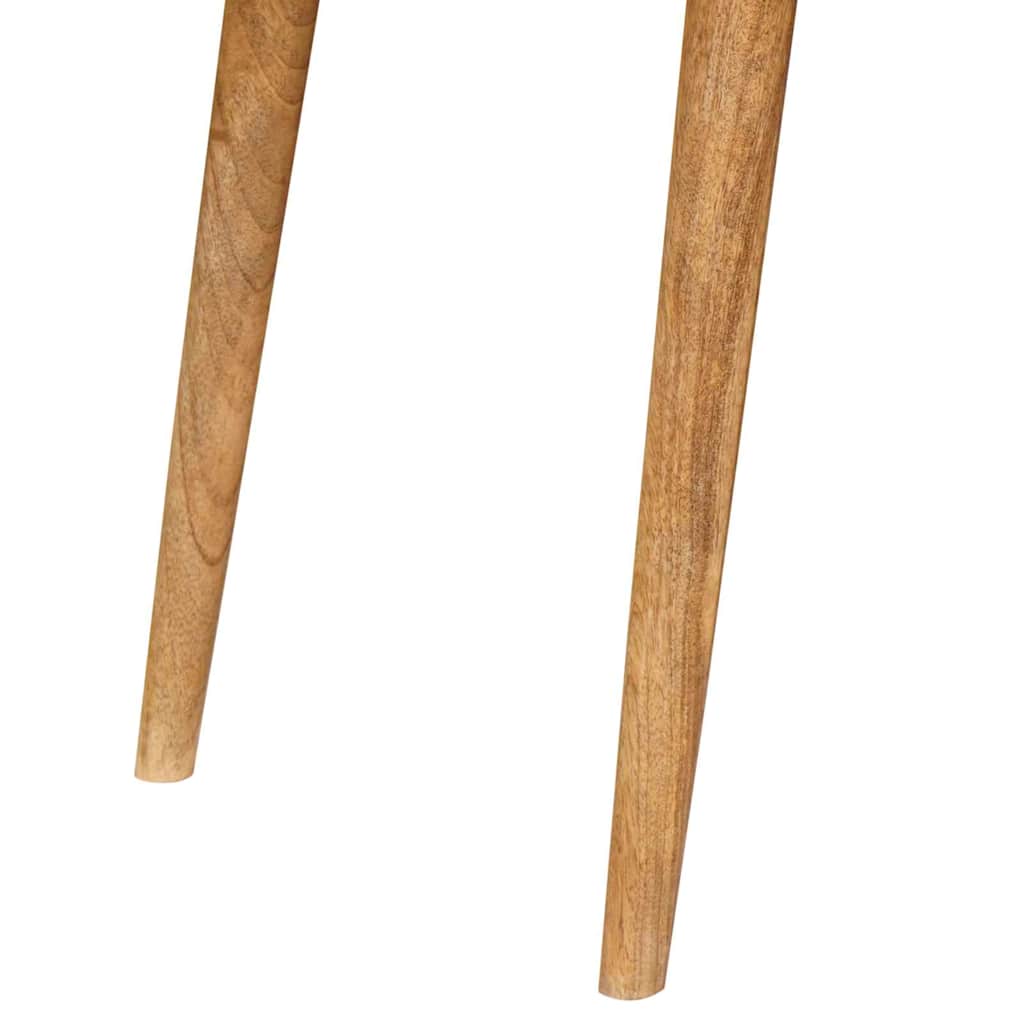 Escritorio Marrón 110 X 55 X 76 Cm Madera De Mango Maciza