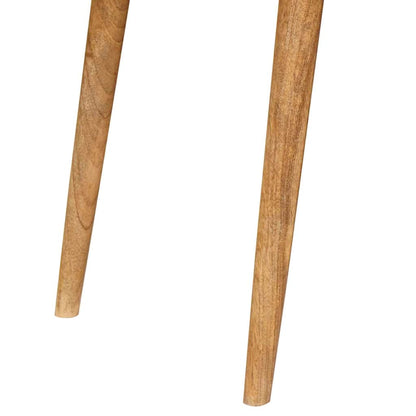 Escritorio Marrón 110 X 55 X 76 Cm Madera De Mango Maciza