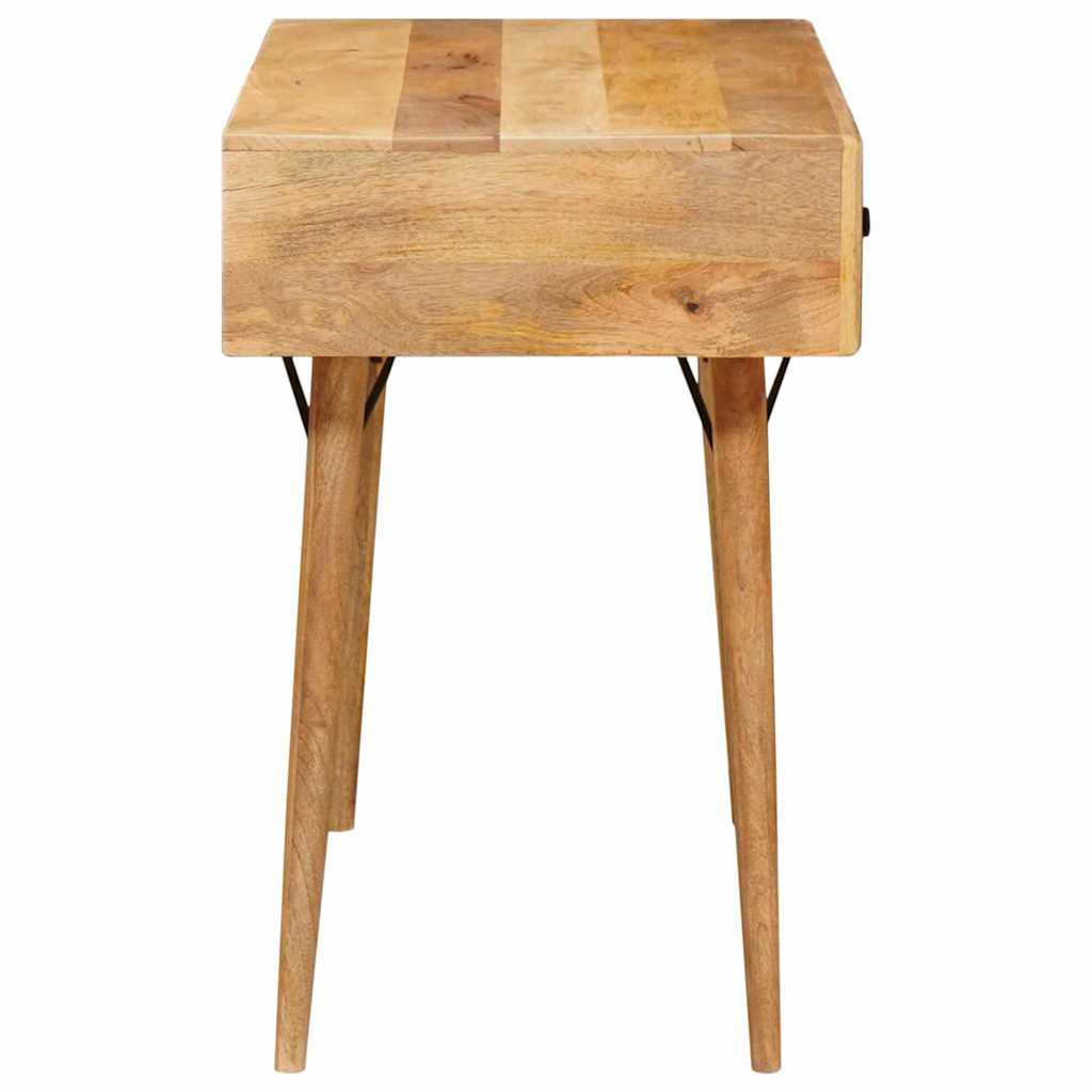 Escritorio Marrón 110 X 55 X 76 Cm Madera De Mango Maciza