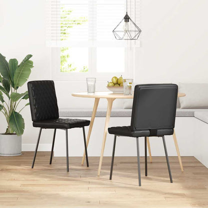 Sillas De Comedor 2 Unidades Cuero Sintético