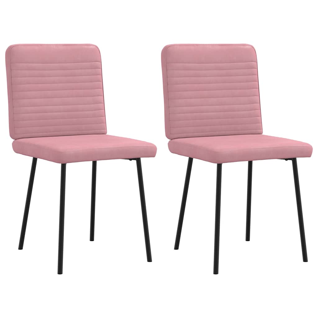 Sillas De Comedor 2 Unidades Terciopelo