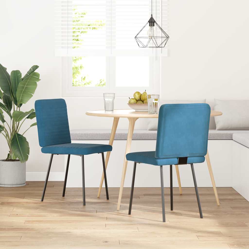 Sillas De Comedor 2 Unidades Terciopelo