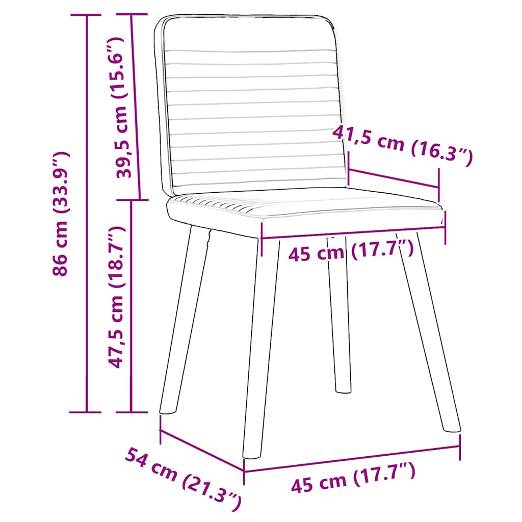 Sillas De Comedor 2 Uds Tela