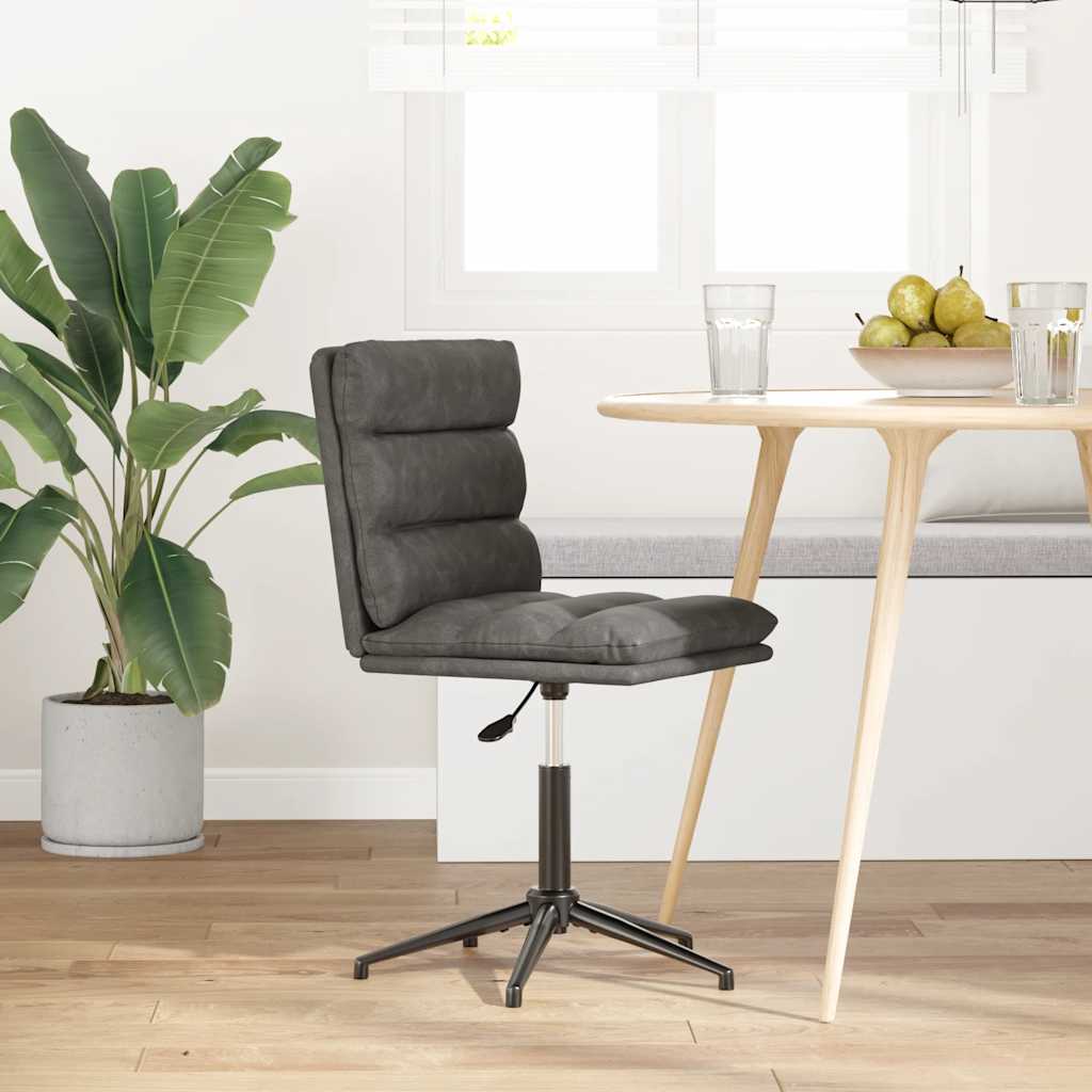 Silla De Comedor De Cuero Sintético Negra