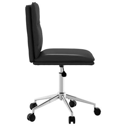 Silla De Comedor De Cuero Sintético Negra