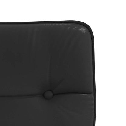 Silla De Comedor De Cuero Sintético Negra