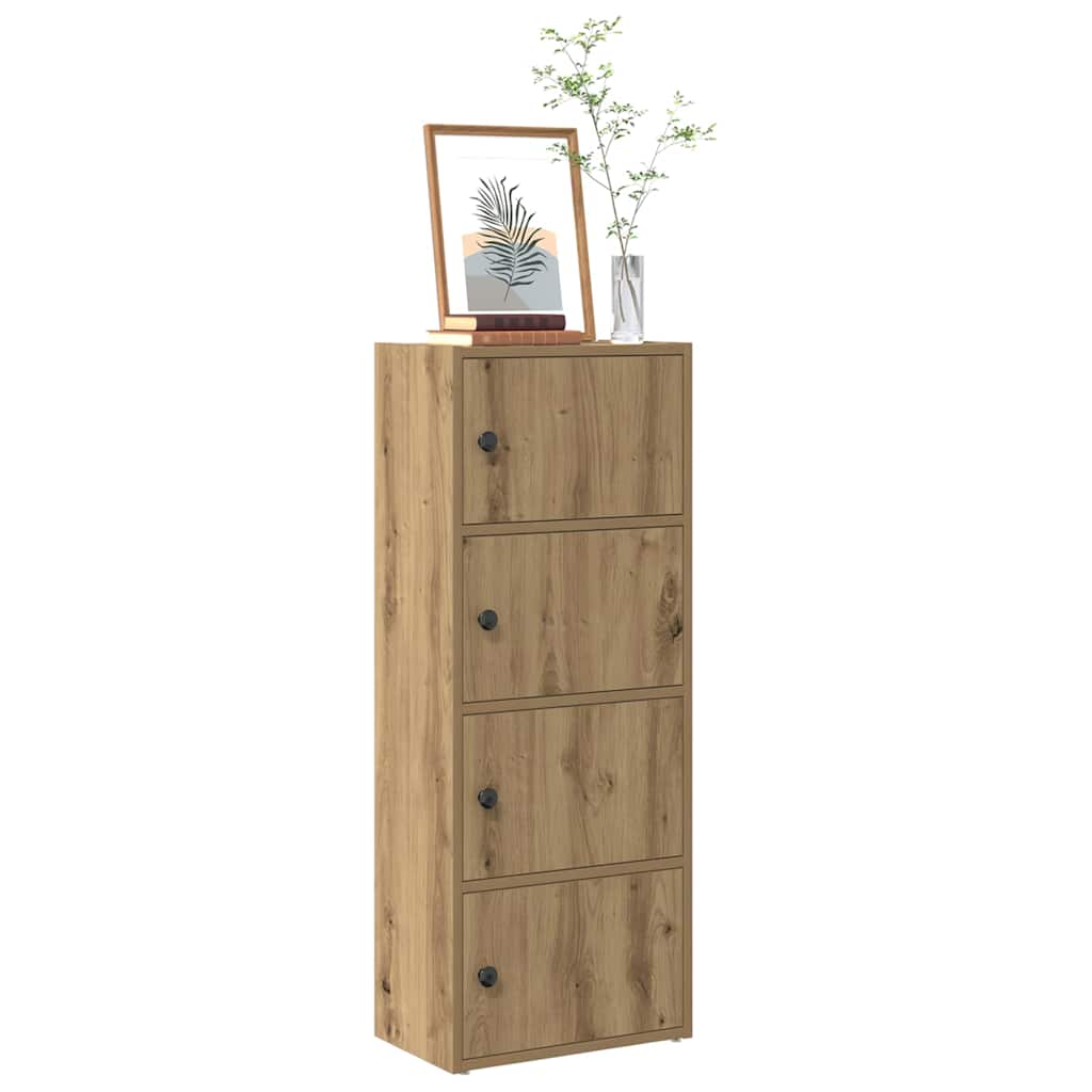 Estantería Madera De Ingeniería Color Envejecido 40X24X