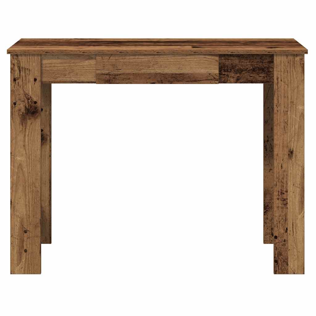 Escritorio De Madera De Ingeniería Envejecida 100X45X75 Cm