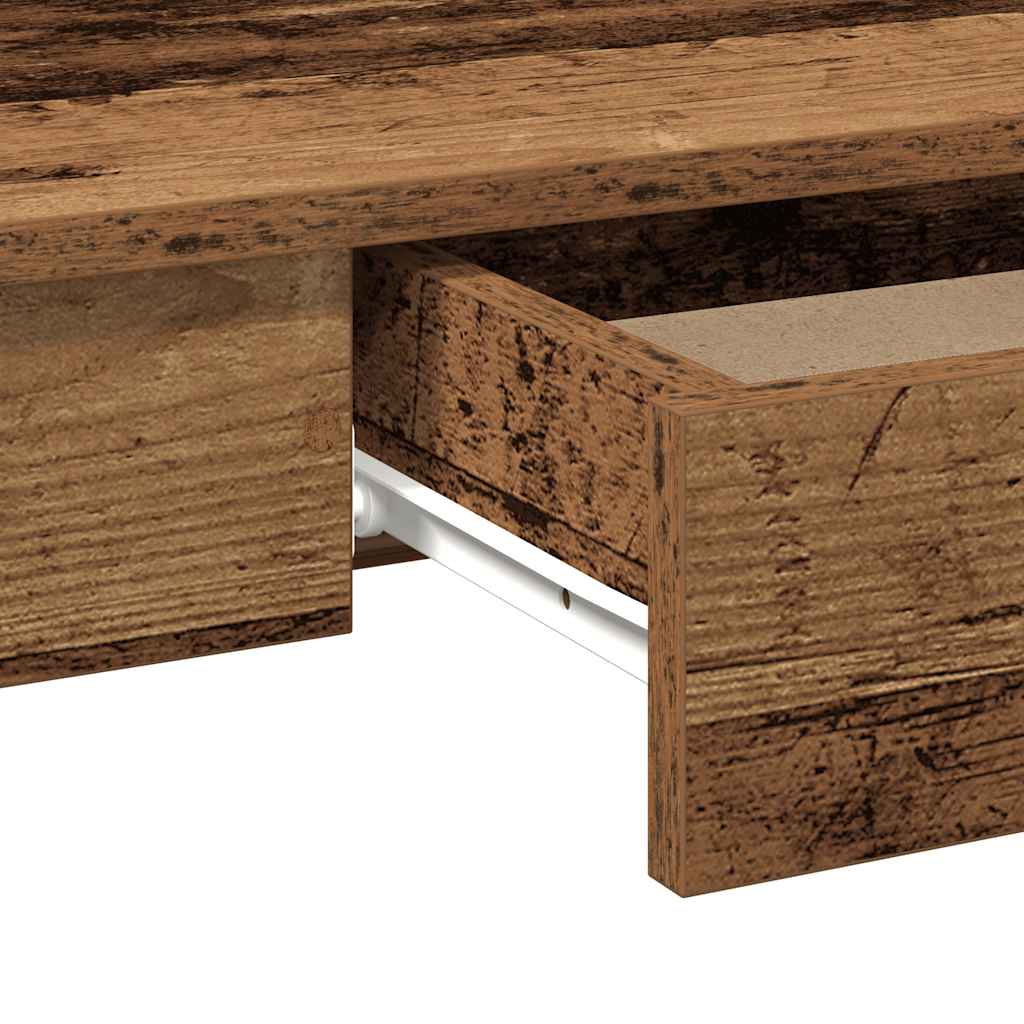 Escritorio De Madera De Ingeniería Envejecida 100X45X75 Cm
