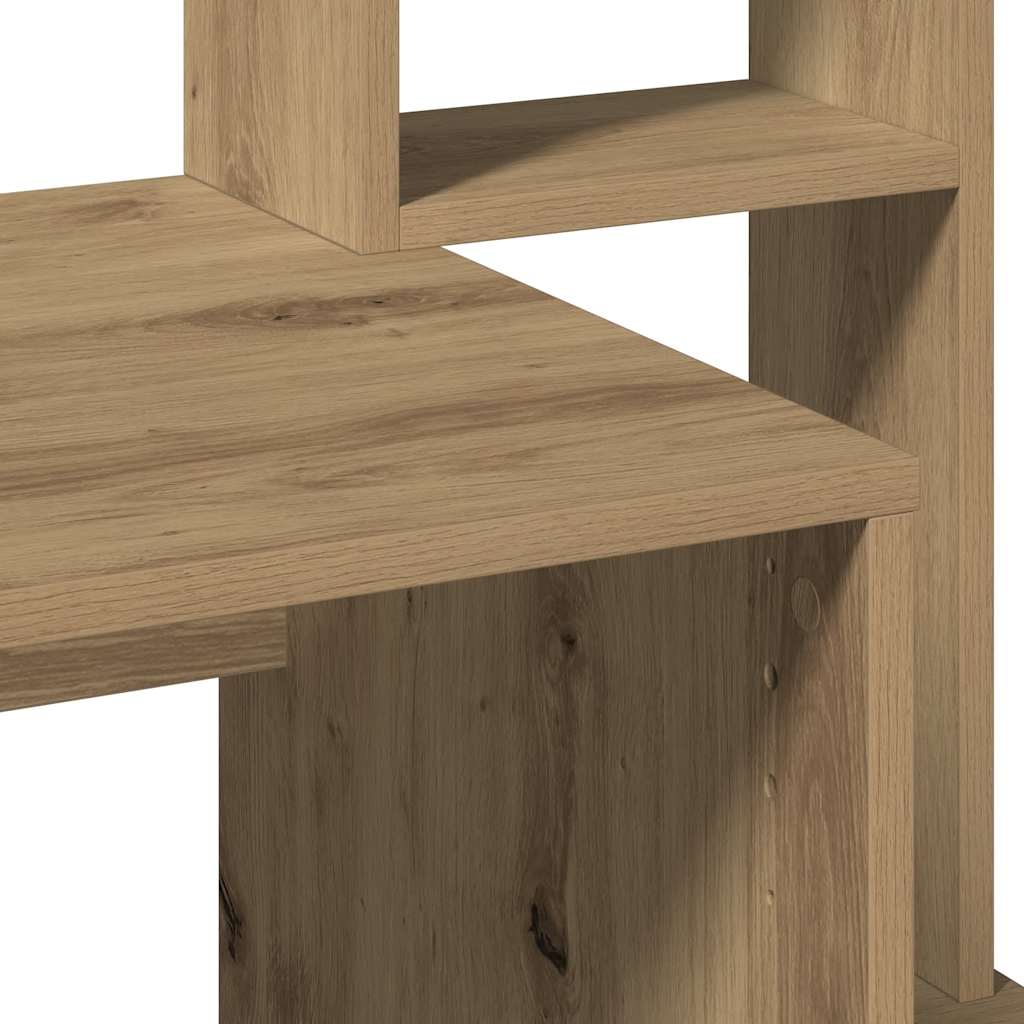 Escritorio Estantes Madera Roble Artisian 100X45X140 Cm