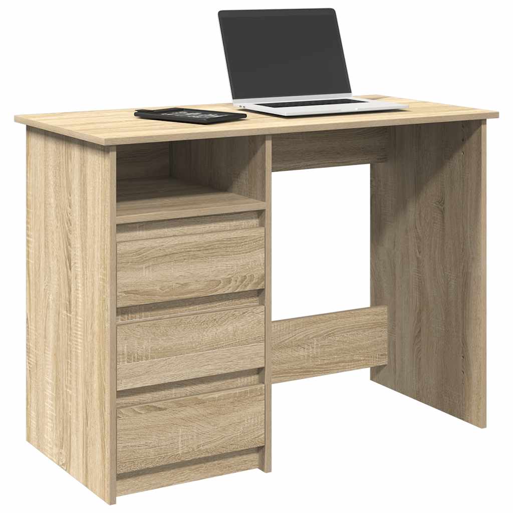 Escritorio De Madera De Ingeniería 102X50X75 Cm
