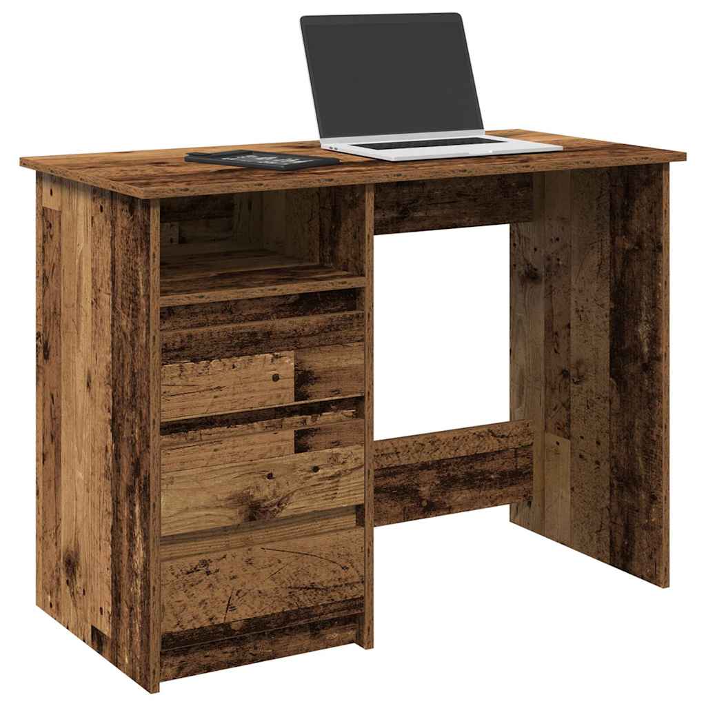 Escritorio De Madera De Ingeniería 102X50X75 Cm