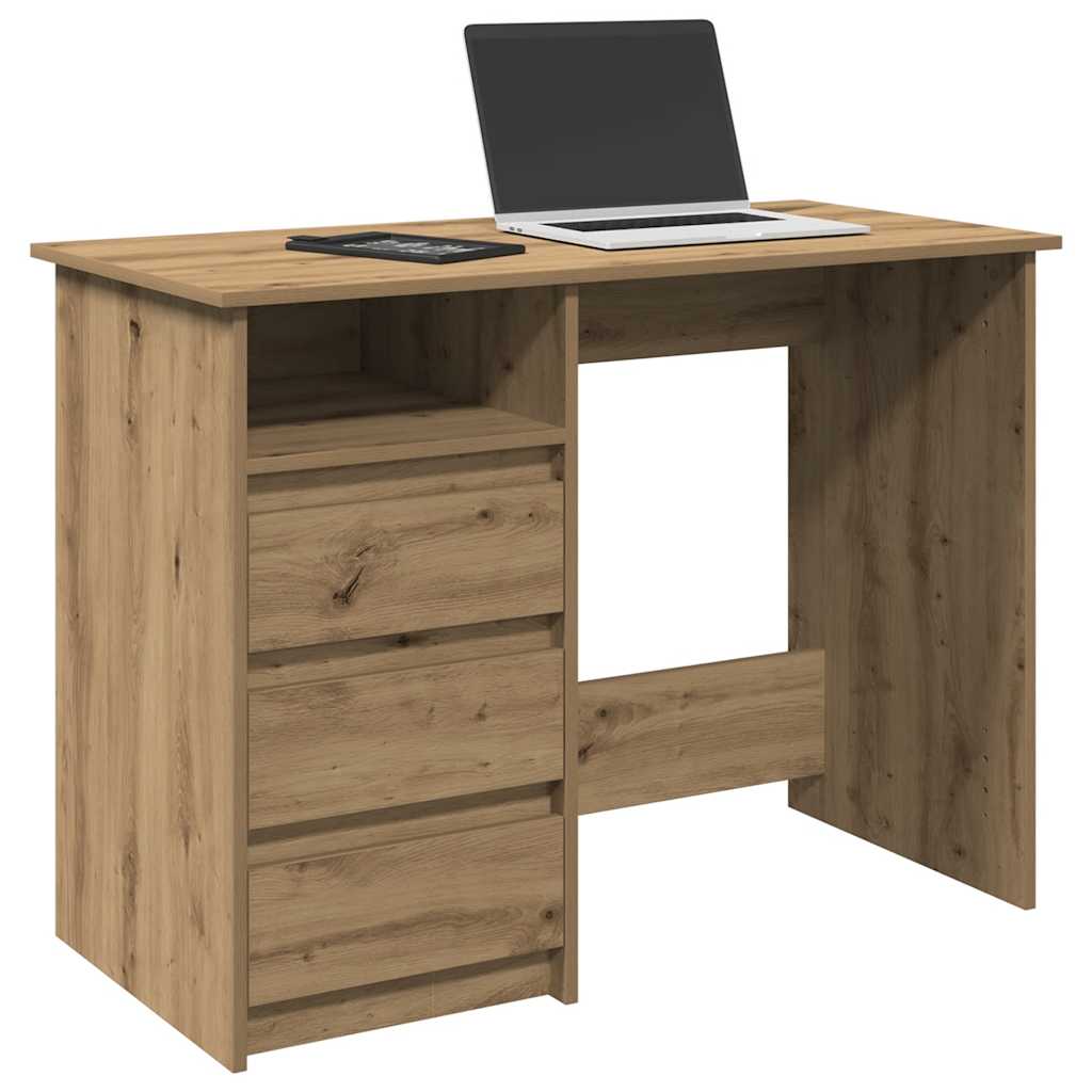 Escritorio De Madera De Ingeniería 102X50X75 Cm