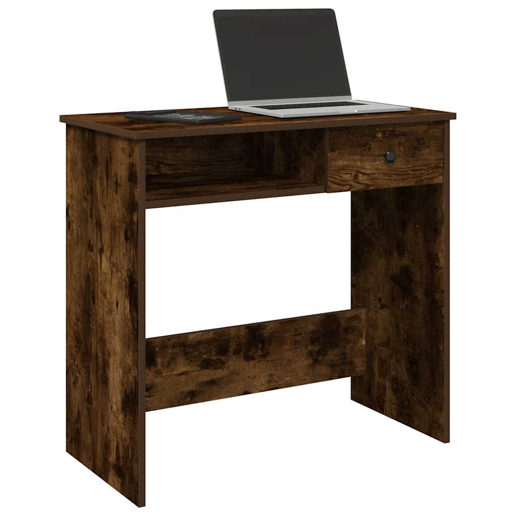 Escritorio De Madera De Ingeniería Roble Artesano 80X40X75 Cm