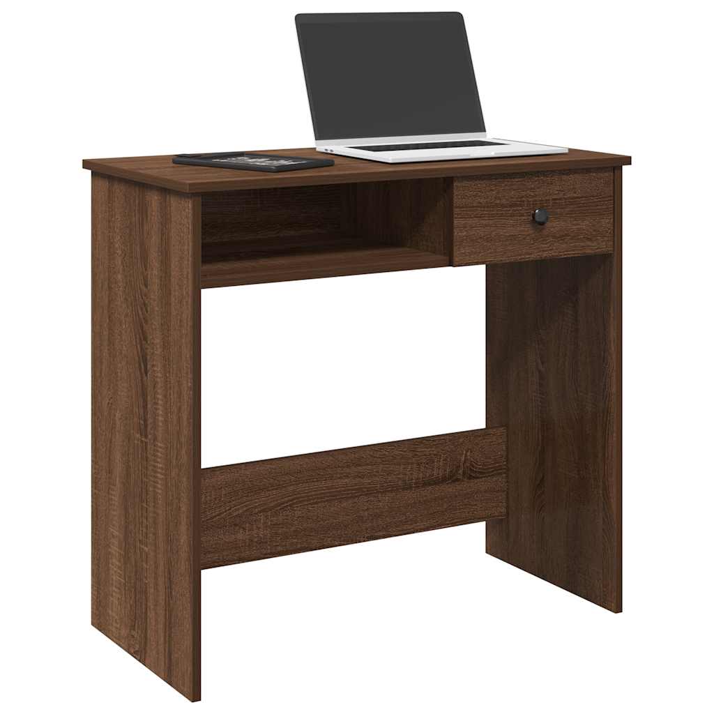 Escritorio De Madera De Ingeniería Roble Artesano 80X40X75 Cm