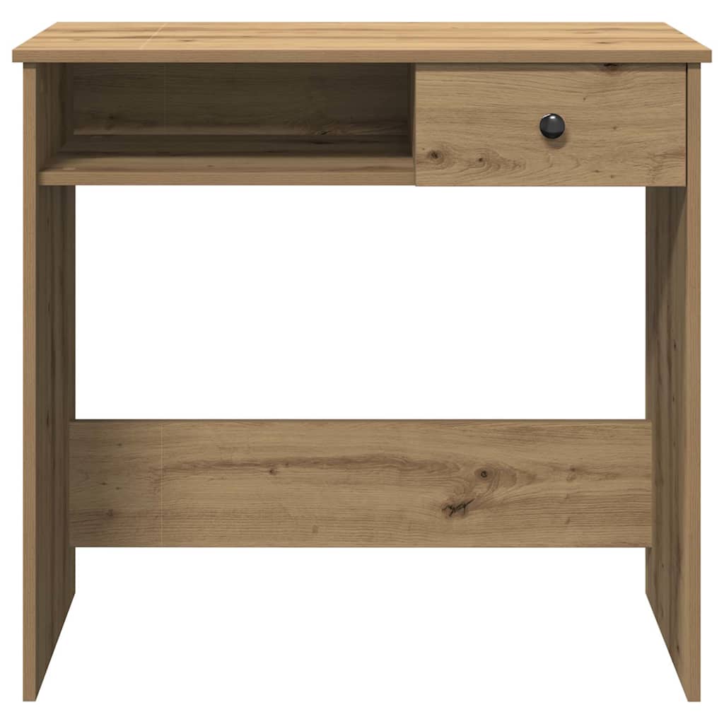 Escritorio De Madera De Ingeniería Roble Artesano 80X40X75 Cm