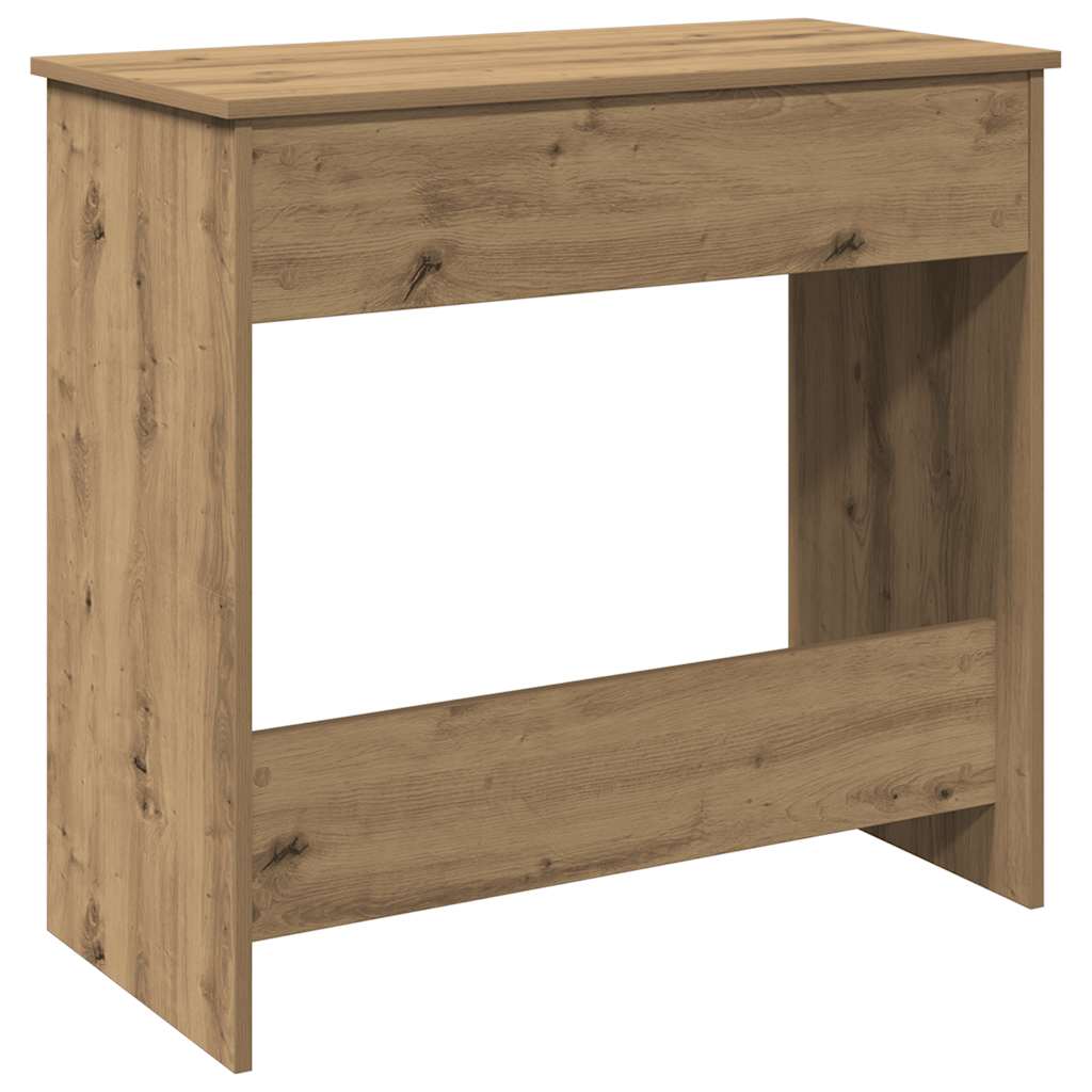 Escritorio De Madera De Ingeniería Roble Artesano 80X40X75 Cm