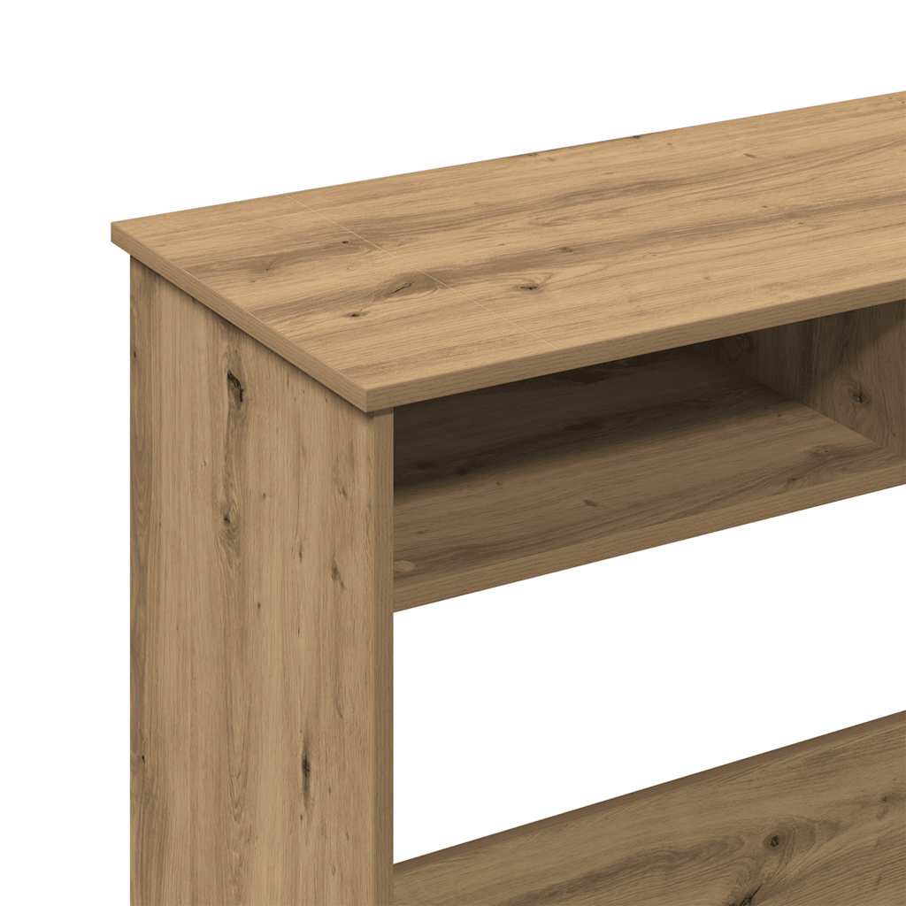 Escritorio De Madera De Ingeniería Roble Artesano 80X40X75 Cm