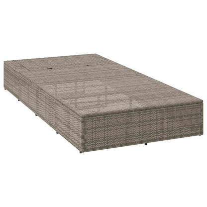 Tumbona Con Cojín Flotante Ratán Sintético Gris