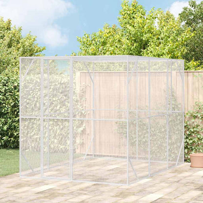 Jaula Para Aves Antracita 210 X 304 X 213 Cm Acero Galvanizado