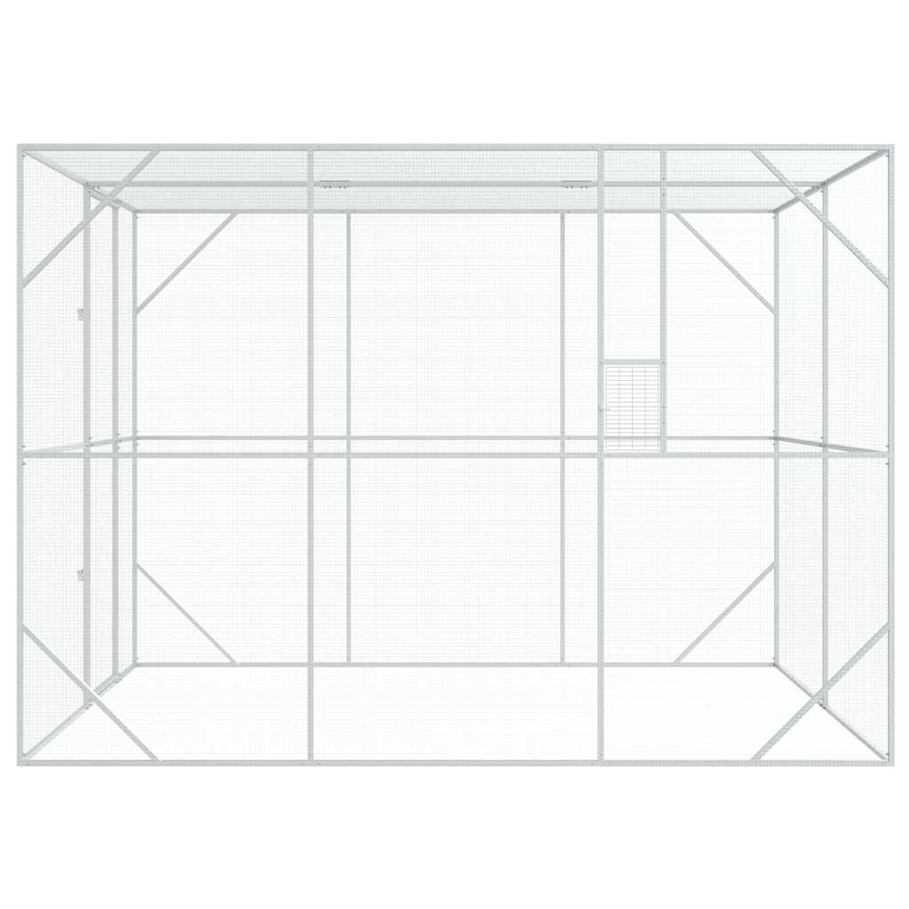 Jaula Para Aves Antracita 210 X 304 X 213 Cm Acero Galvanizado