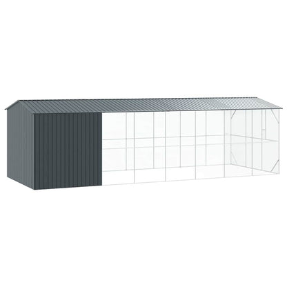 Jaula Para Aves Antracita 860 X 310 X 247 Cm Acero Galvanizado