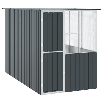 Jaula Para Aves Antracita 165 X 318 X 200 Cm Acero Galvanizado