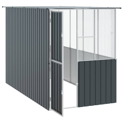 Jaula Para Aves Antracita 165 X 318 X 200 Cm Acero Galvanizado