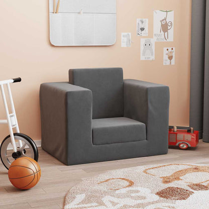 Cama Infantil Felpa Suave Gris