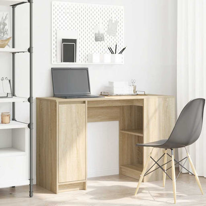 Escritorio Sonoma Gris 120X42X76 Cm Madera De Ingeniería