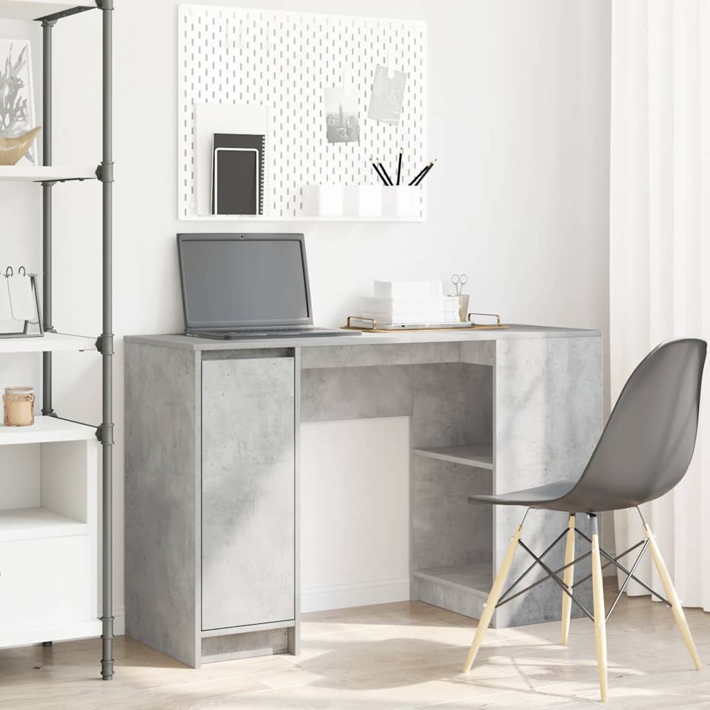Escritorio Sonoma Gris 120X42X76 Cm Madera De Ingeniería