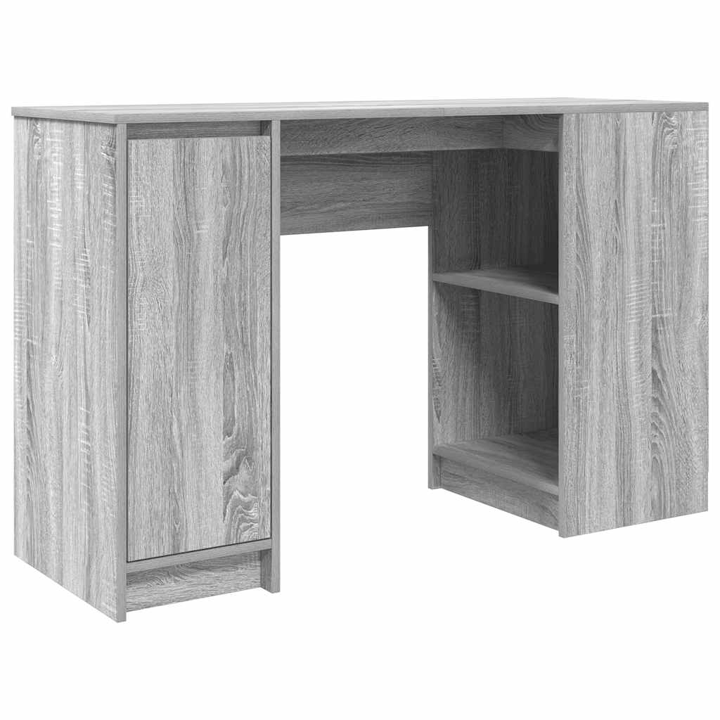Escritorio Sonoma Gris 120X42X76 Cm Madera De Ingeniería