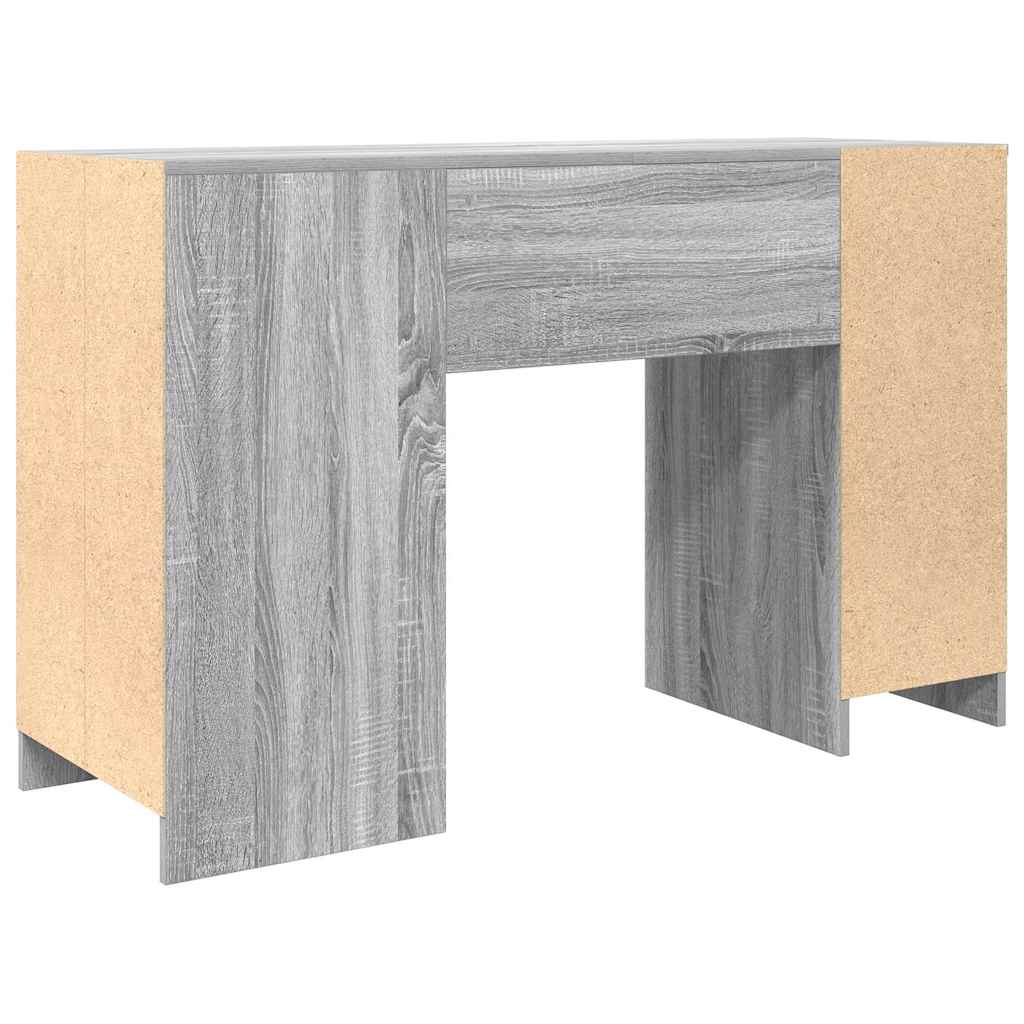 Escritorio Sonoma Gris 120X42X76 Cm Madera De Ingeniería