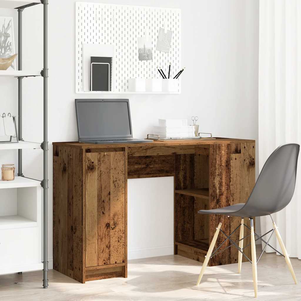Escritorio Sonoma Gris 120X42X76 Cm Madera De Ingeniería