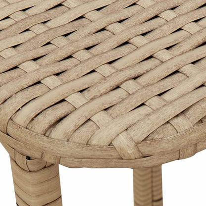 Mesa De Jardín Plegable Ratán Sintético 90X51X75 Cm