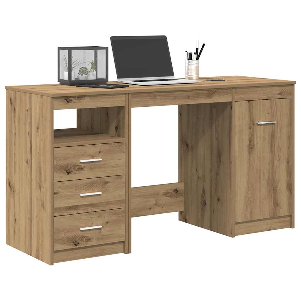 Escritorio Madera De Ingeniería 140 X 50 X 76 Cm