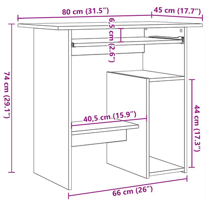 Escritorio 80X45X74 Cm Madera De Ingeniería