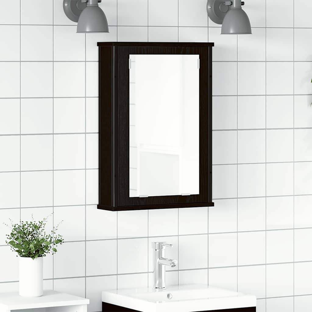 Armario Con Espejo Para Baño De Madera 42X12X60 Cm