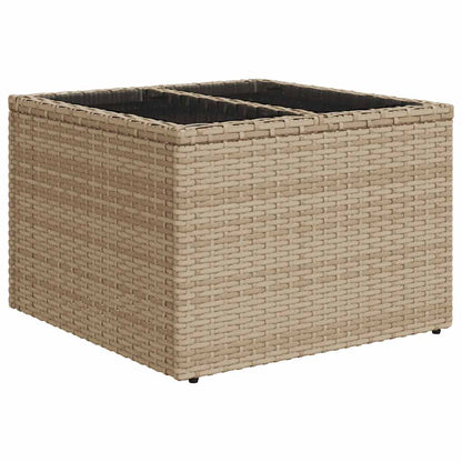 Set Sofás De Jardín 7 Piezas Y Cojines Ratán Sintético Beige