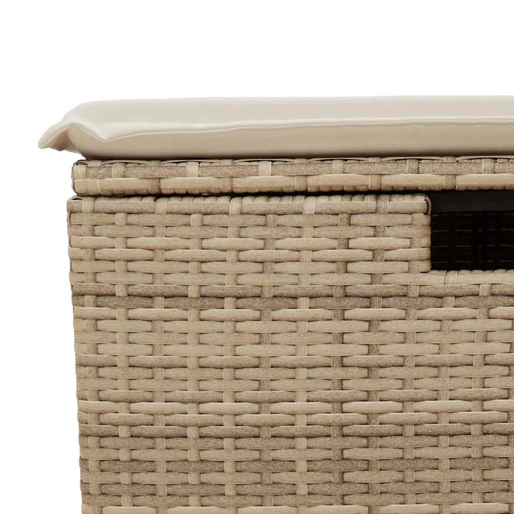 Juego De Sofás Jardín Con Cojines 4 Pzas Ratán Sintético Beige