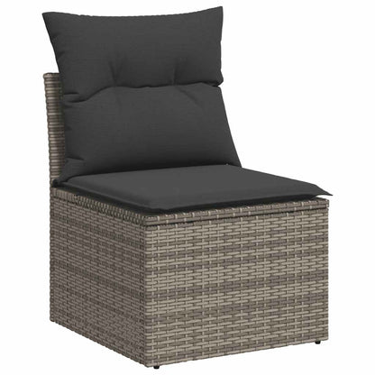 Set De Sofás De Jardín Y Cojines 8 Piezas Ratán Sintético