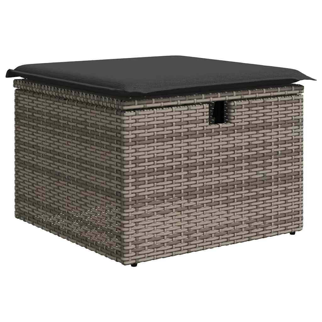 Set De Sofás De Jardín 4 Pzas Y Cojines Ratán Sintético