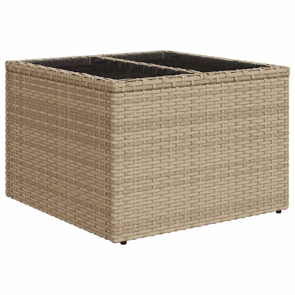 Set De Sofás De Jardín Con Cojines 9 Pzas Ratán Sintético Beige
