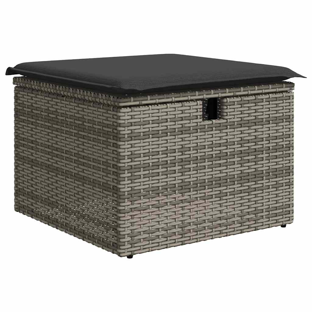 Set De Sofás De Jardín 4 Pzas Y Cojines Ratán Sintético