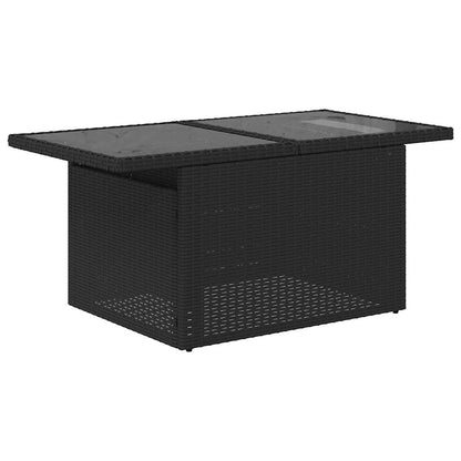 Set De Sofás De Jardín 6 Piezas Y Cojines Ratán Sintético Negro
