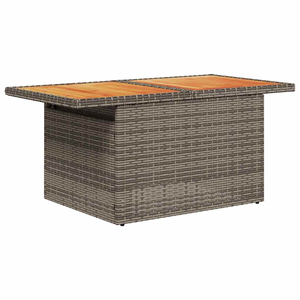 Set De Sofás De Jardín Y Cojines 10 Pzas Ratán Sintético Gris